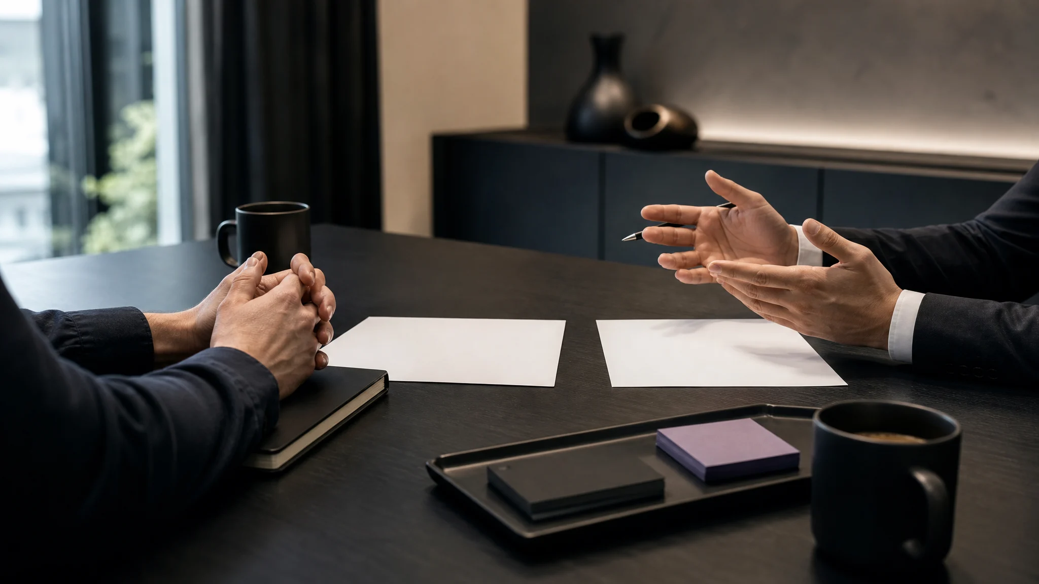 Founder reviewing SaaS business valuation drivers in a strategic planning session